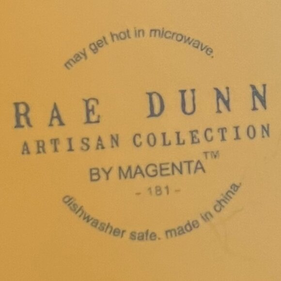 Rae Dunn BUSY BEE 🐝 Artisan Collection by Magenta Yellow Mug w/ Bumblebee  🐝 - Picture 12 of 12